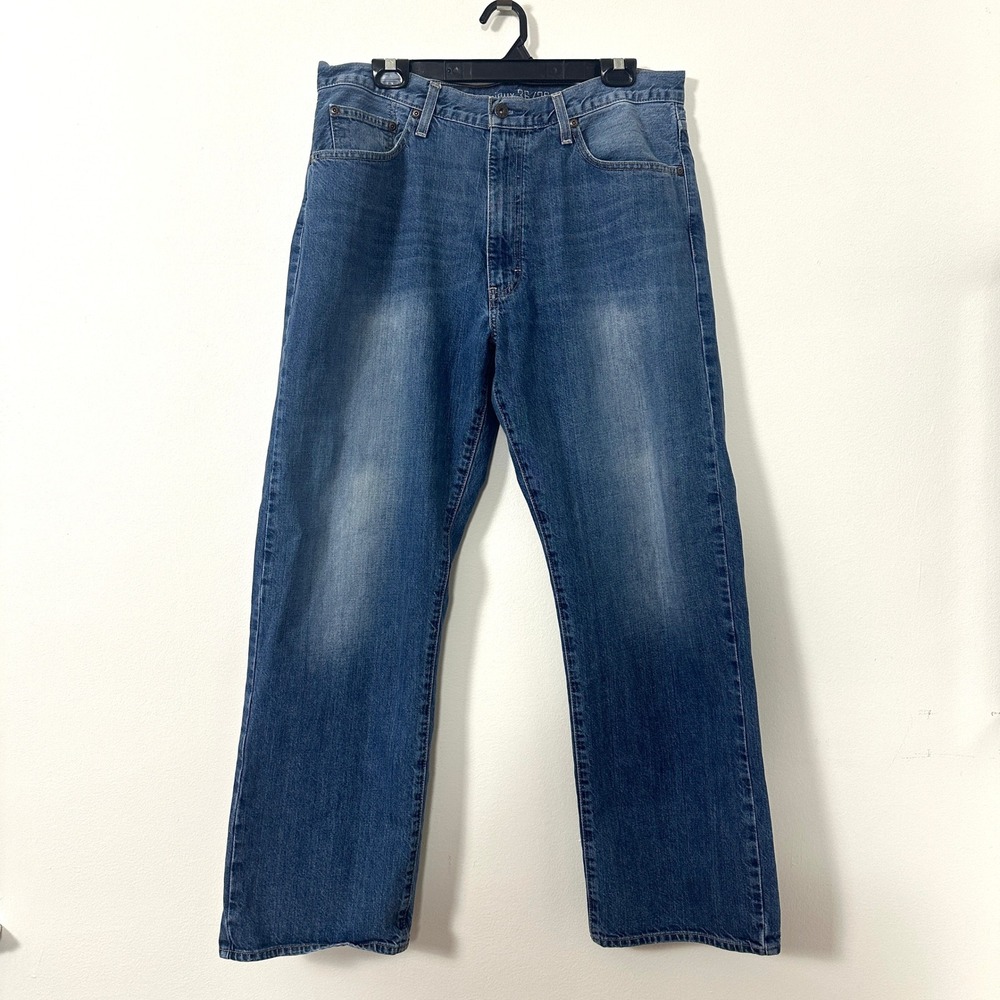 Cremieux Relaxed Fit Jeans‎ 36x32 Medium Wash Straight Leg Denim 100% Cotton